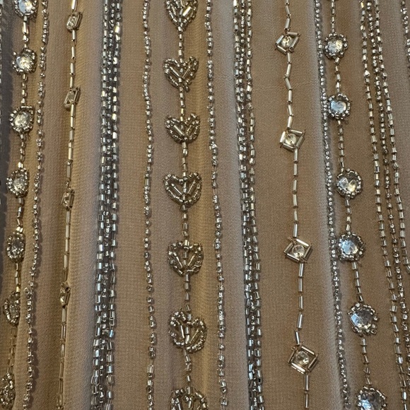 (135) ❤️ BNWT MAC DUGGAL BEADED CAP SLEEVE COLUMN MIDI DRESS #93649 - Picture 9 of 9